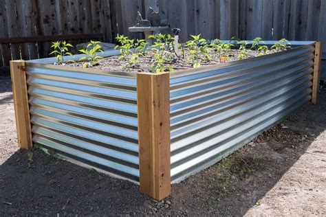 diy sheet metal planter box|how to build raised garden planter boxes.